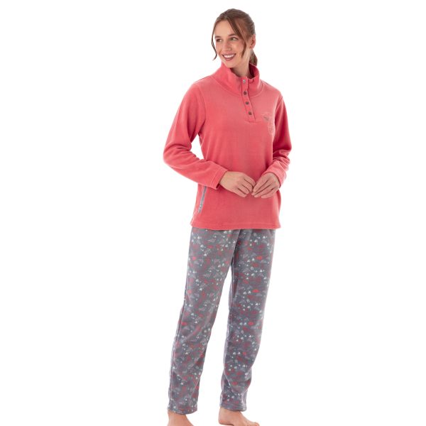 Polar Con Cuello, Pantalón Estampado